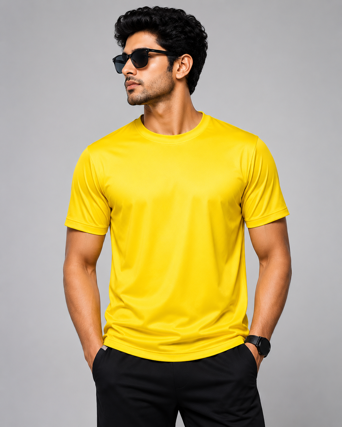 Polyester  Round Neck 110 to 130 GSM
