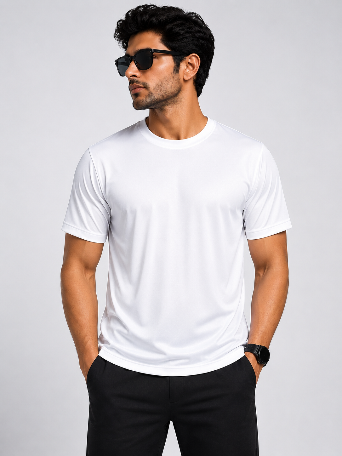 Polyester  Round Neck 110 to 130 GSM